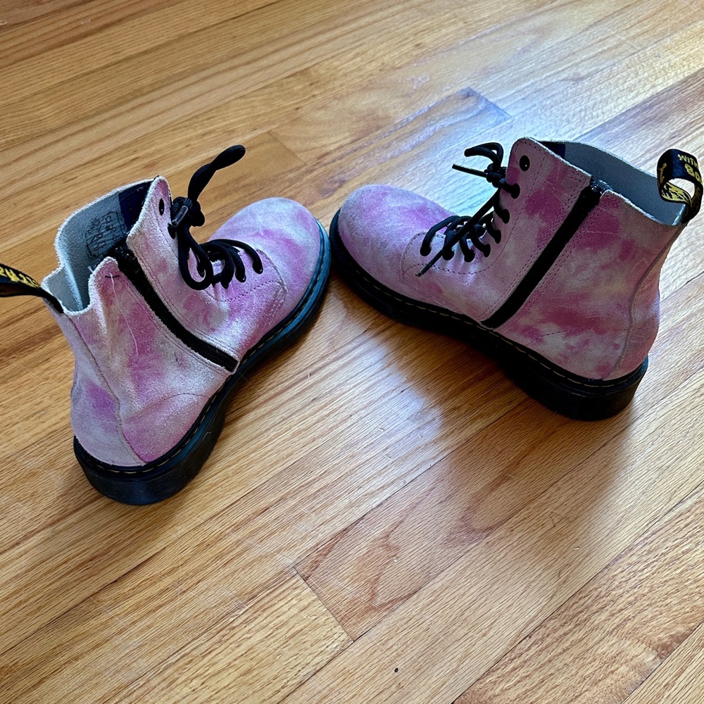 Dr. Martens 1460 Pascal Pink Suede Boots - Picture 2 of 3